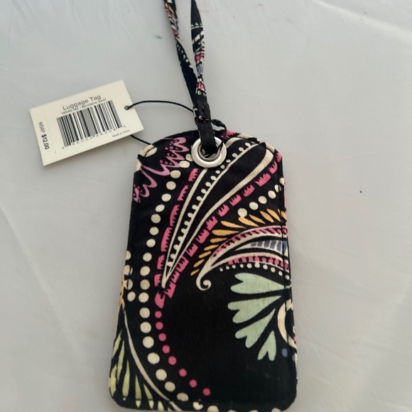 NWT Vera Bradley Luggage Tag Bandana Swirl with ID Window - Picture 4 of 12